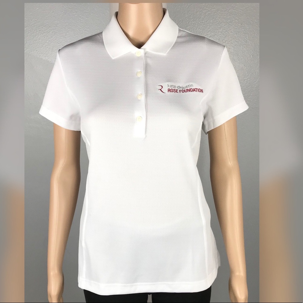 ADIDAS Golf Medium White ClimaLite Polo Top X23064